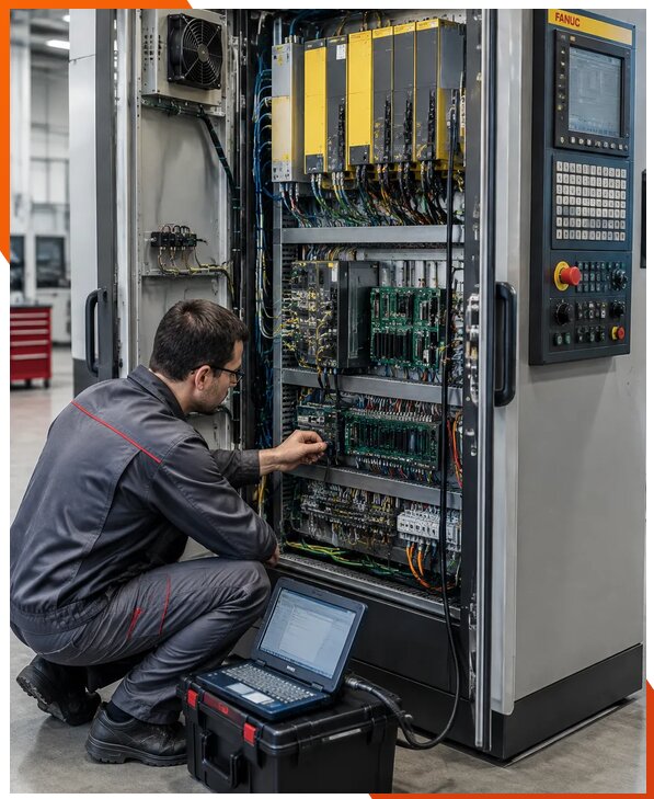 Ремонт систем ЧПУ FANUC промышленных станков в Туле